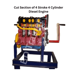 Cut Section of 4 Stroke 4 Cylinder Diesel Engine